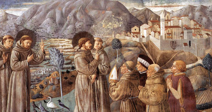 This week, we celebrate the Memorial of St. Francis of Assisi. (Image: Scenes from the Life of St Francis [Scene 7]; Benozzo Gozzoli.)