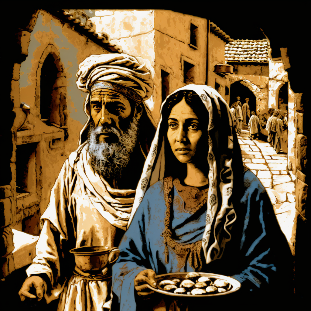 Passover in Jerusalem, Mary and Joseph.