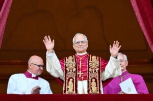 Pope Leo XIV introduces himself to the world.